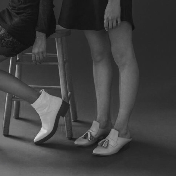 Made in Brazil Black Leather Tassel Loafer Mule - Picture 5 of 7