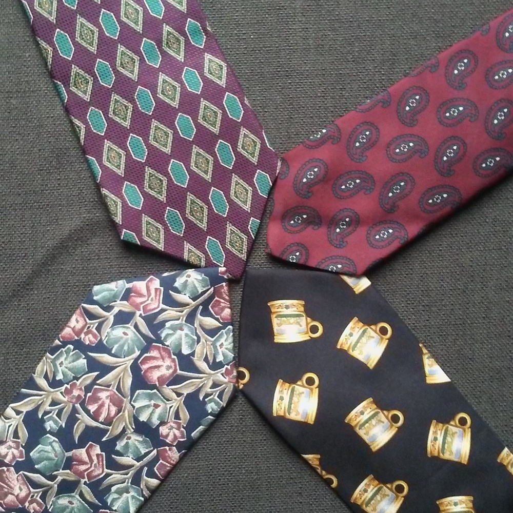 Mens Silk Designer Ties Set