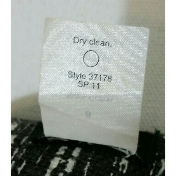 J. Crew Contessa black white Tweed Skirt Size 8 - Picture 7 of 7