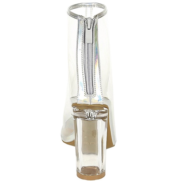 ‘Anya’ Clear Open Toe Boots - Picture 5 of 5