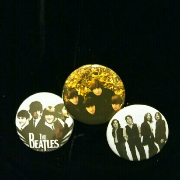 Beatles-Band Collection Push back Pins - Picture 1 of 1