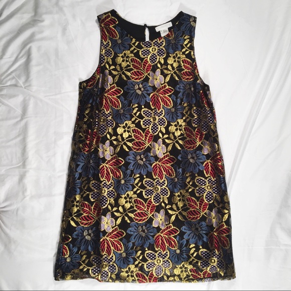 Cooperative Metallic Lace Shift Dress | Urban Outfitters | NEW | Size M - Picture 4 of 5