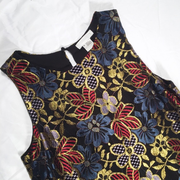 Cooperative Metallic Lace Shift Dress | Urban Outfitters | NEW | Size M - Picture 3 of 5