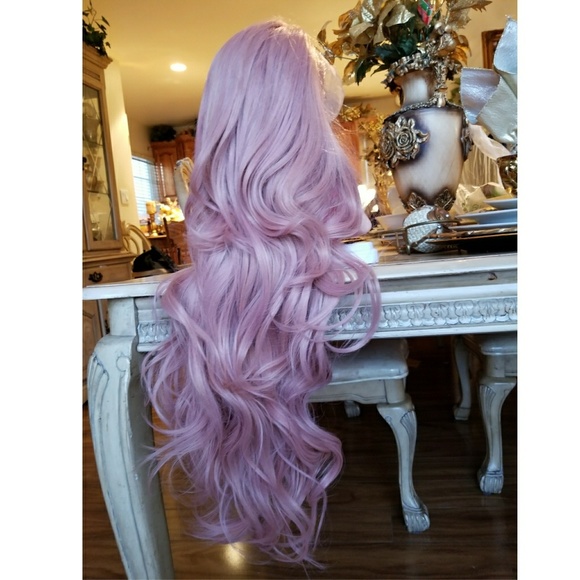 Pink Wavy Beauty Lace Front Wig 22-26 inches main image 8