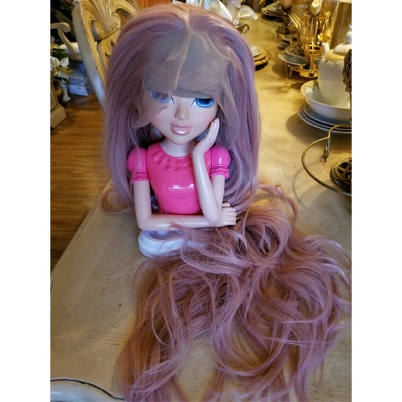 Pink Wavy Beauty Lace Front Wig 22-26 inches main image 4