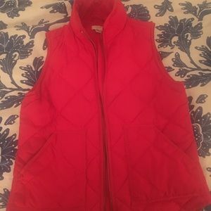 Red JCrew vest