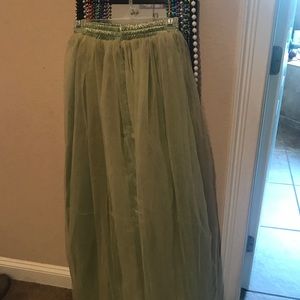 Long chiffon skirt