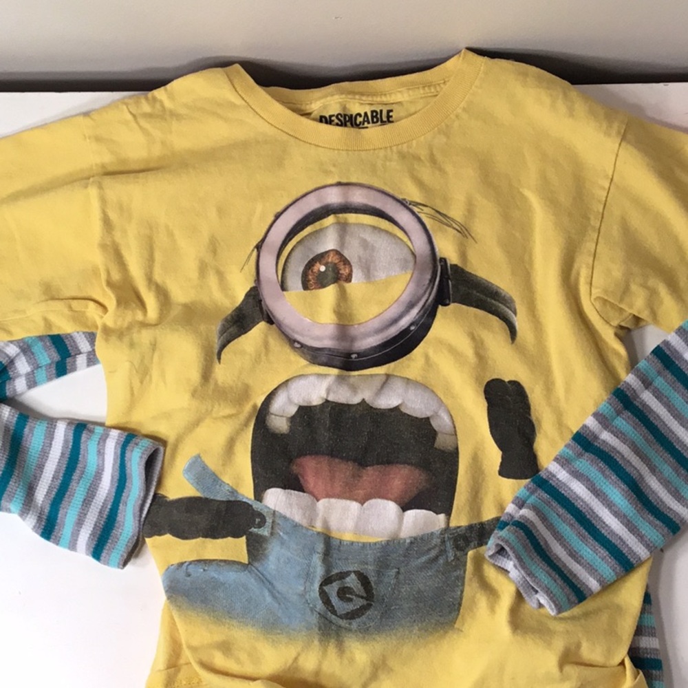 Minion shirt with an under shirt. Cute bundle!
