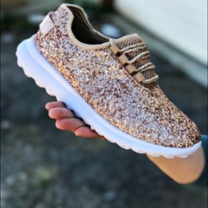 Brand new gold glitter sneakers size 9.