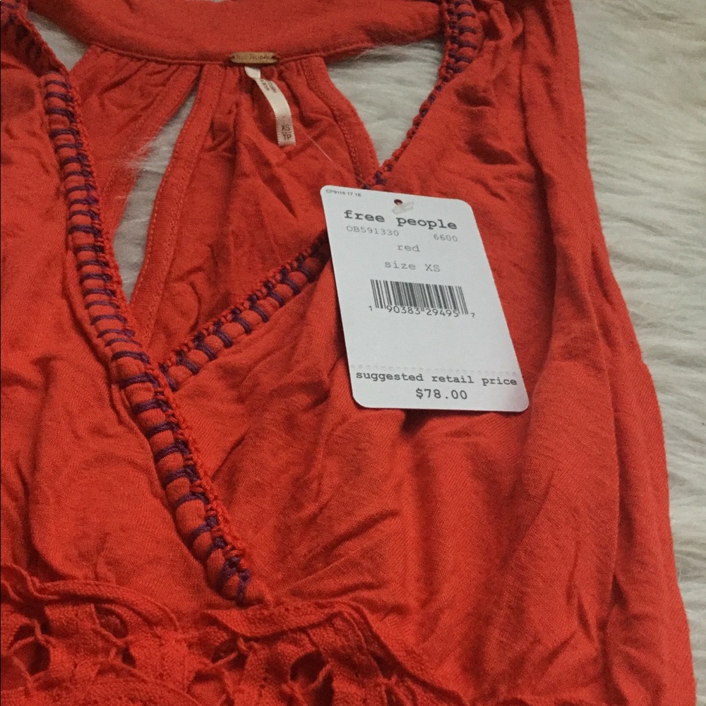 SOLD! NWT Free People Megan Peplum Tank - Picture 5 of 6