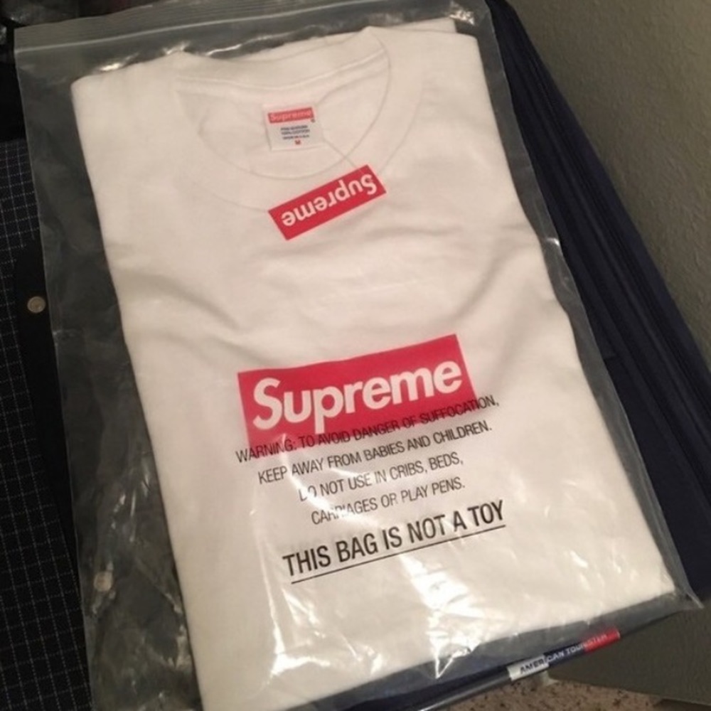 20th Anniversary Supreme Box Logo RED on White