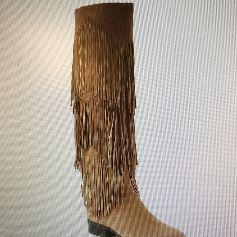 Sam Edelman Suede Fringe Boots