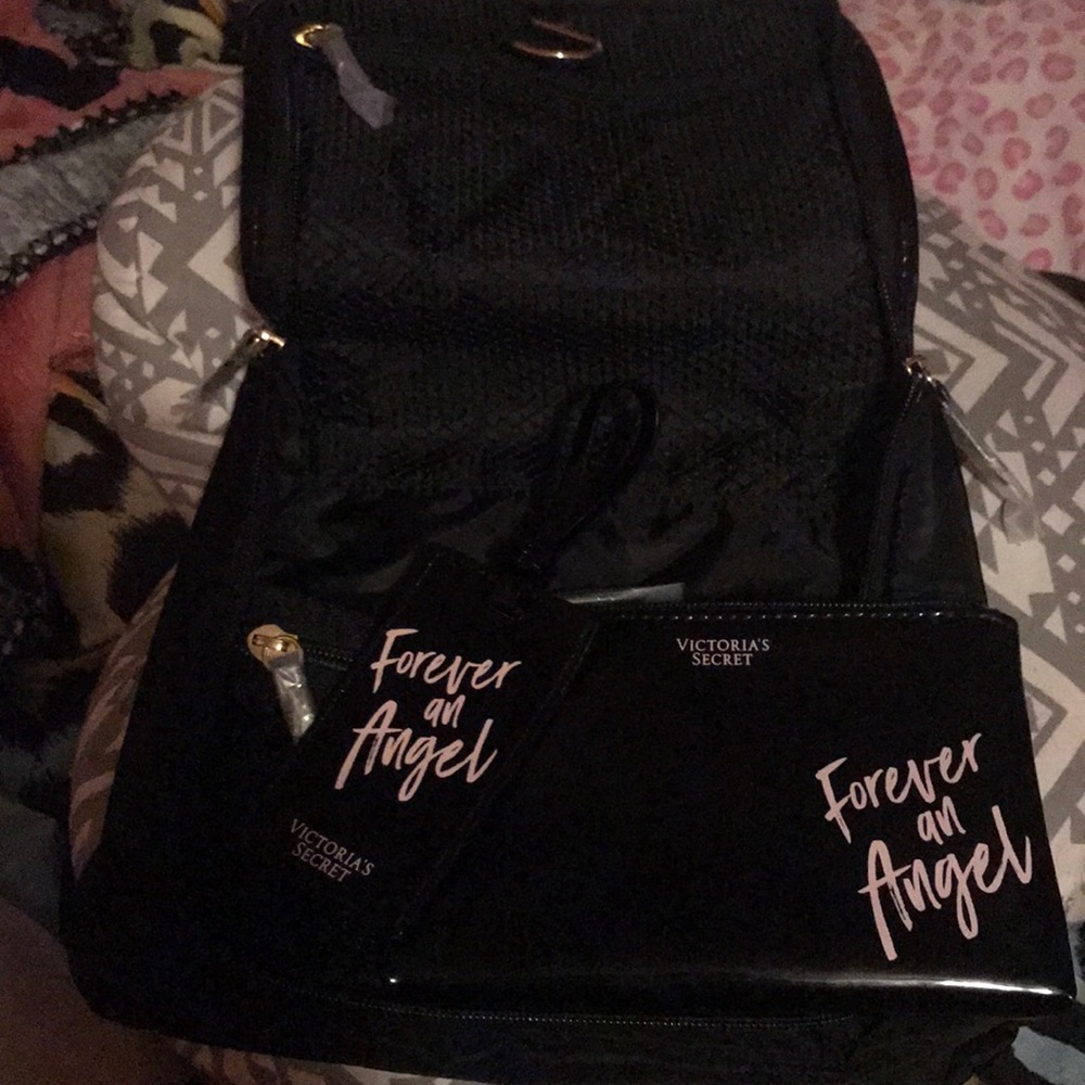 “Forever an angel” makeup travel bag