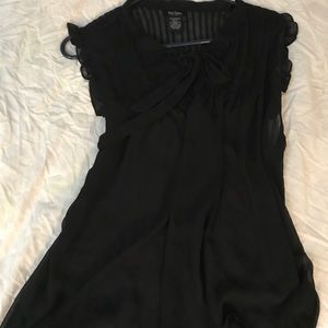 Bob Mackie black sheer blouse