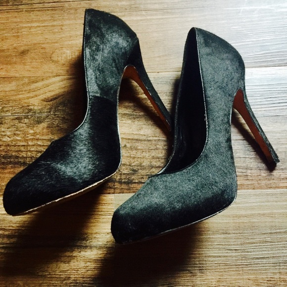 Dolce Vita Pony Hair Black Pumps Size 8.5 - Picture 2 of 6