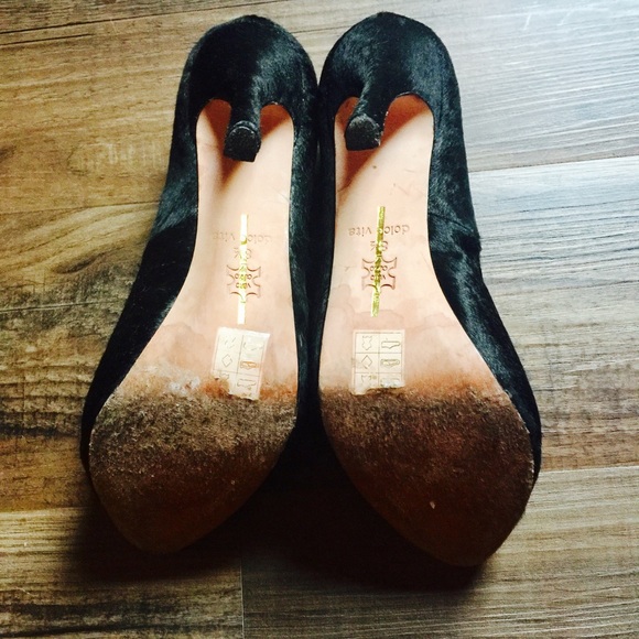 Dolce Vita Pony Hair Black Pumps Size 8.5 - Picture 5 of 6