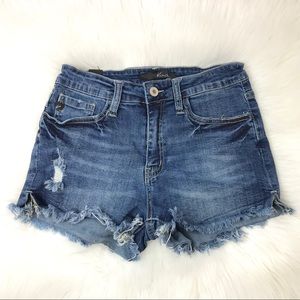 Kancan Distressed Jean Shorts Size 27