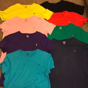 8 Ralph Lauren polo t shirts all size xl