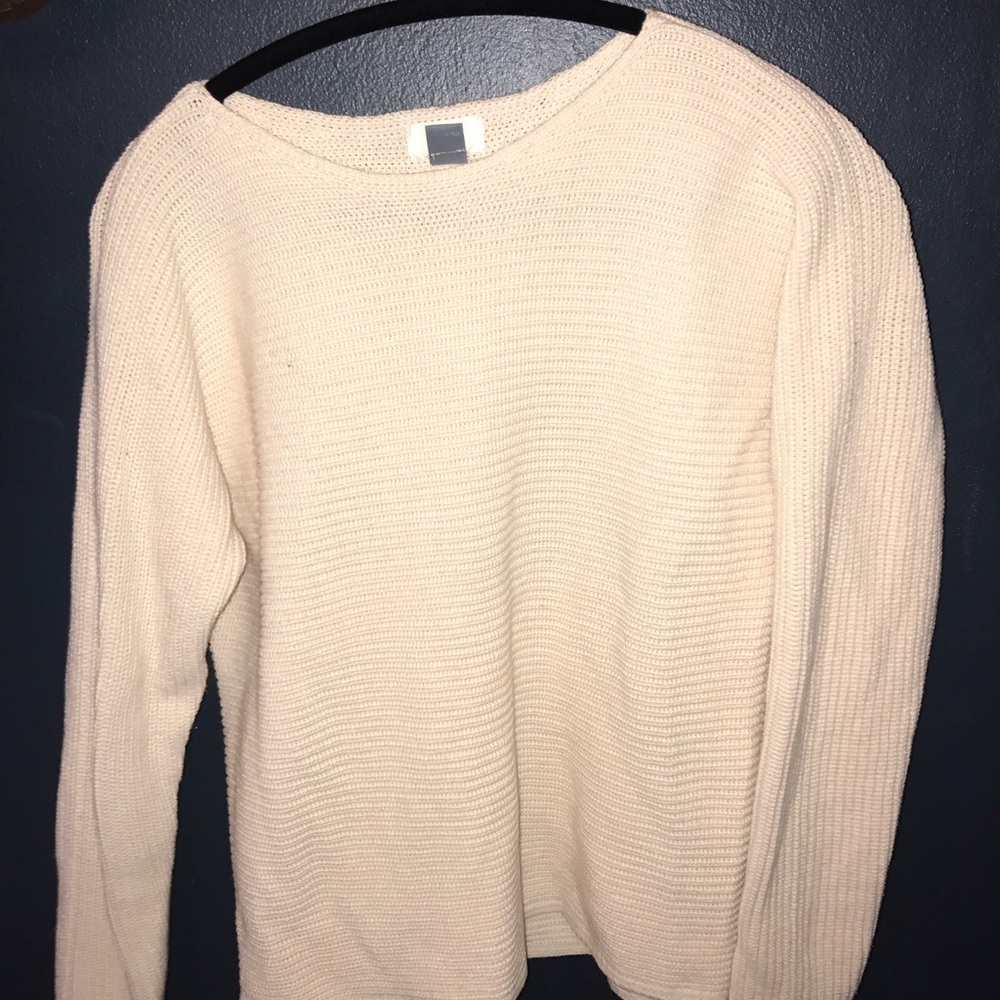 Cream knit sweater