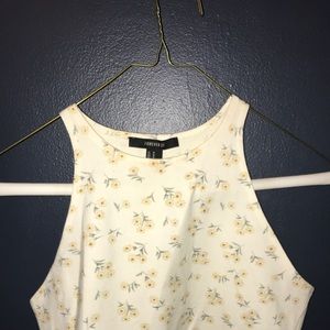 Flower pattern crop top