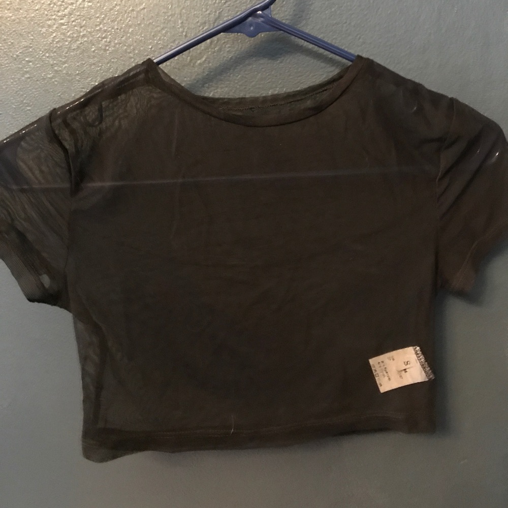 Sheer crop top