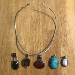 Beautiful statement piece choker w.  pendants