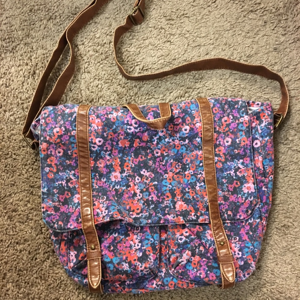 Flower Crossbody Messenger Bag