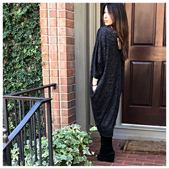 ♦️LAST ONE SALE♦️Charcoal black loose fit dress - Picture 6 of 8