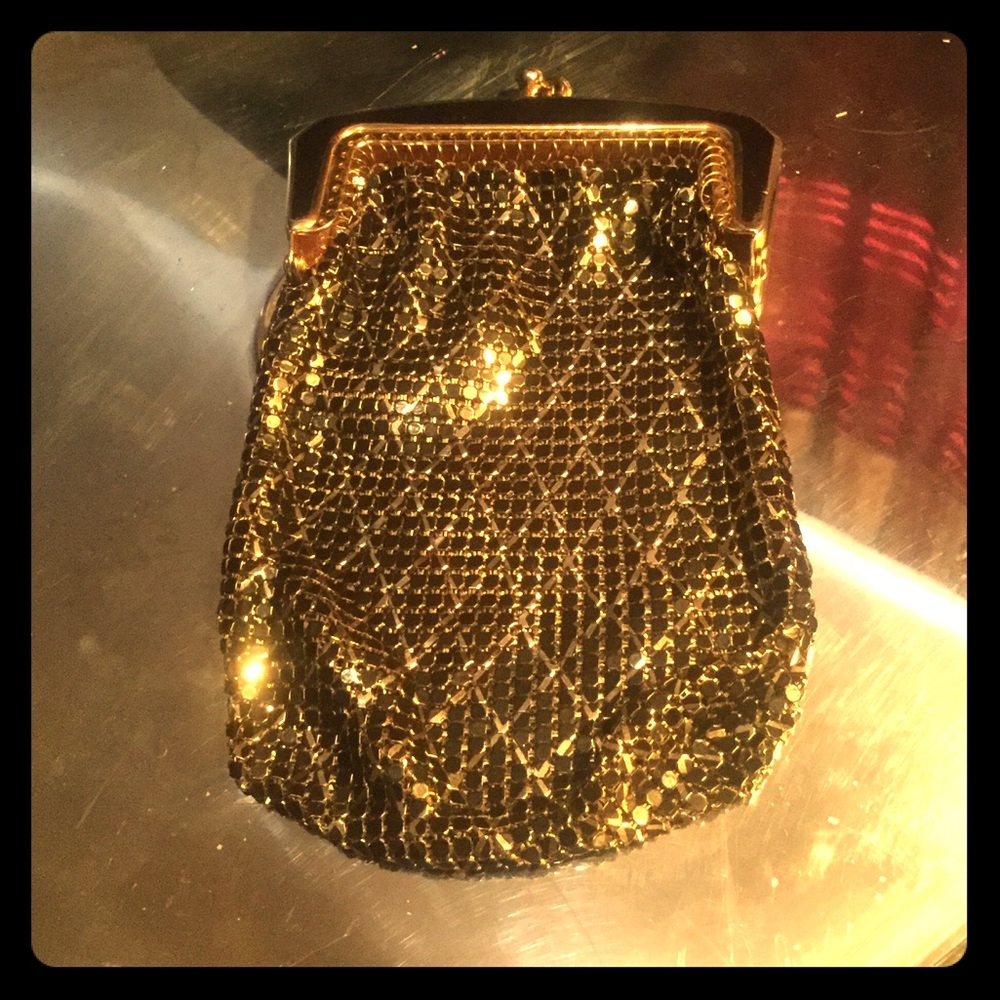 Vintage Metal Mesh Snap Closure Coin Purse