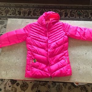 Girls XL champion pink puffer jacket size XL 14-16