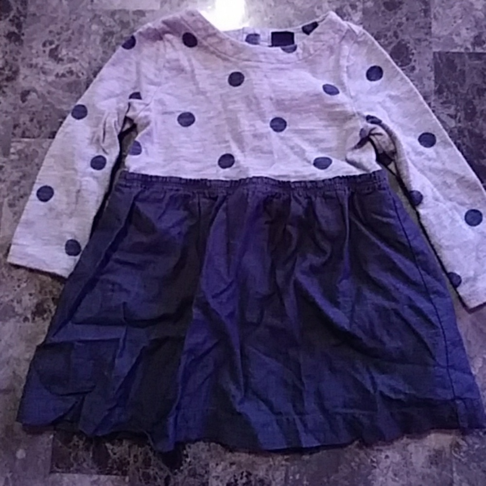 Demin & polka Dot dress