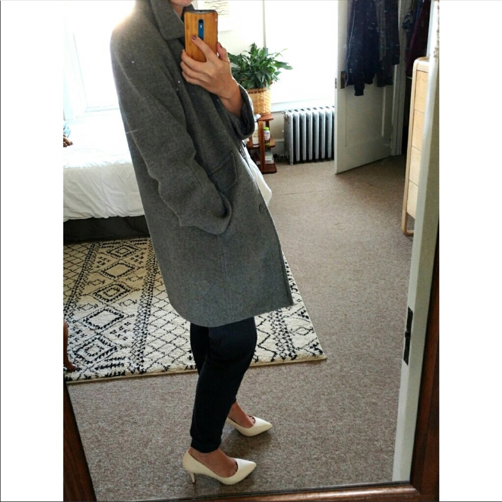 NWOT Gray Wool Coat