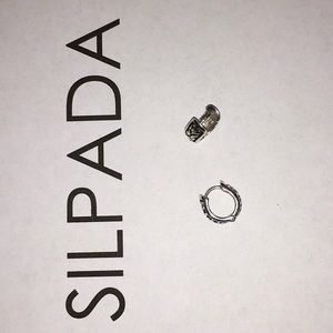 Silpada P0837 Filigree Huggie Hoop Earrings