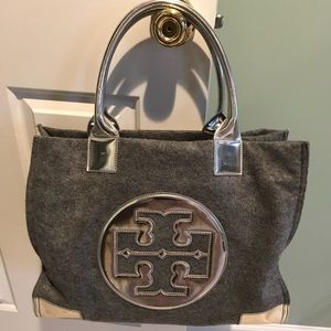 Tory Burch fleece tote bag