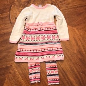 Gymboree size 3t super cute winter dress/leggings