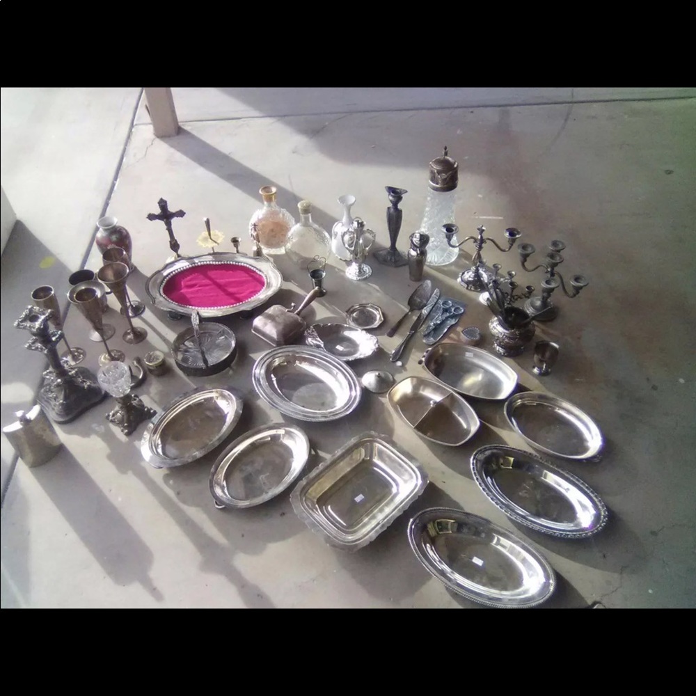 HUGE LOT of Silver Plated Items