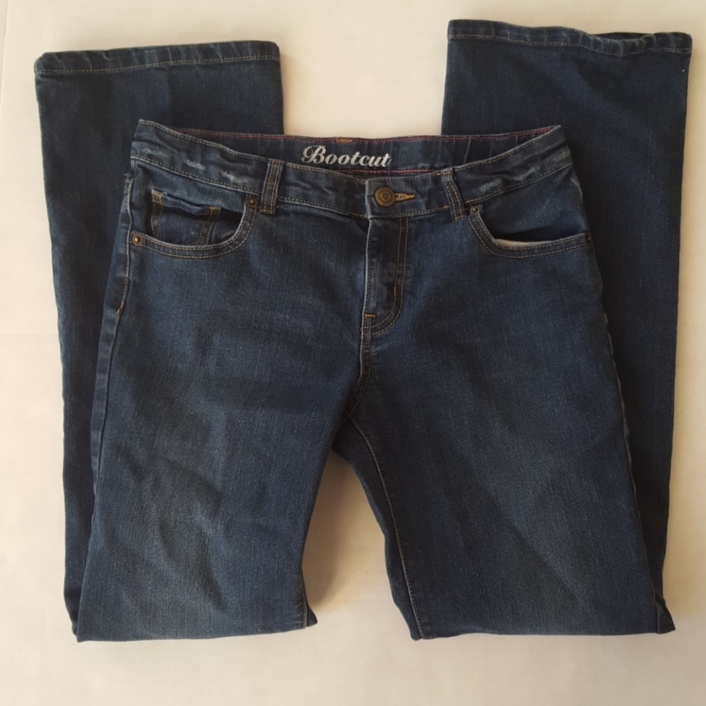 Crazy 8 Girls Bootcut Blue Jeans Adjustable Waist