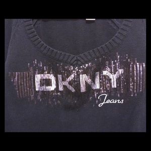 DKNY *Sparkle* Sweater, Black, Large