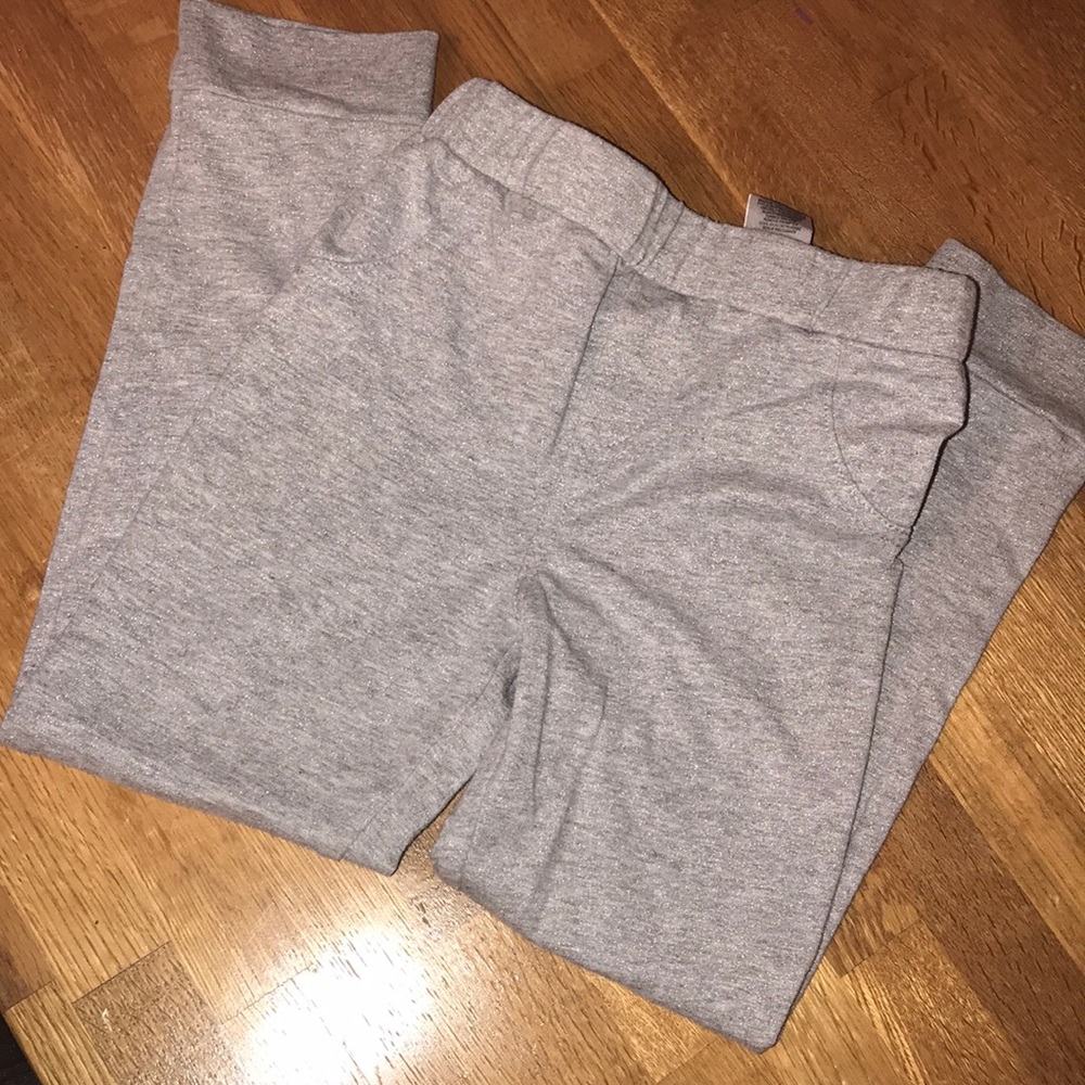 Legging sparkly grey pants size 6x