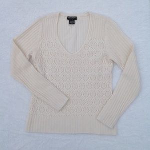 White Cashmere Lord & Taylor Sweater