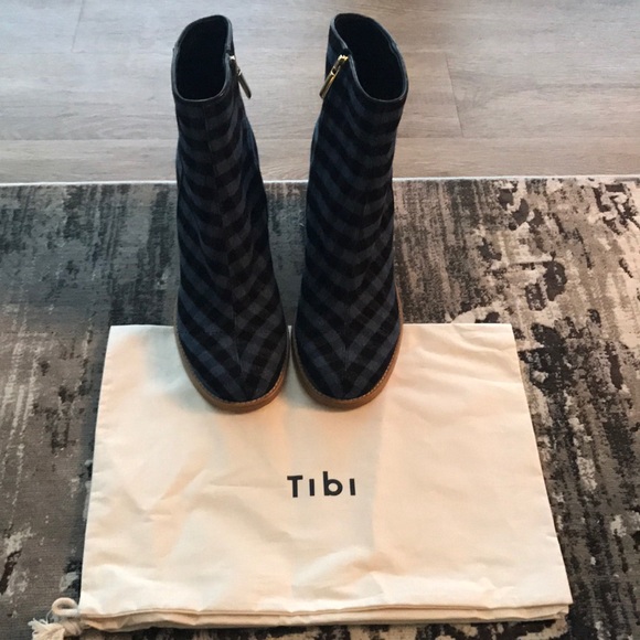 Tibi Nora Gingham Boots SZ 39.5 - Picture 4 of 6