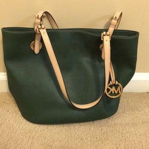 Michael Kors Green tote purse