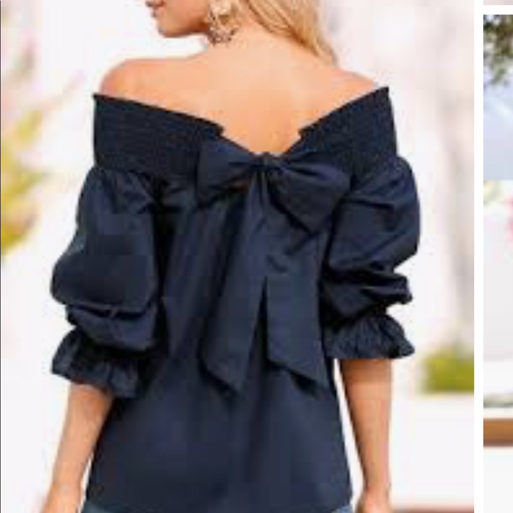 Off the shoulder top.