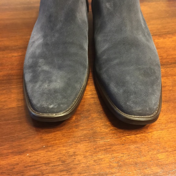 Donald j pliner men Sz 12 blue suede boots platon - Picture 6 of 8