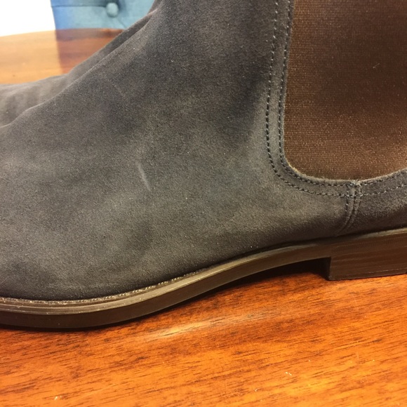 Donald j pliner men Sz 12 blue suede boots platon - Picture 7 of 8