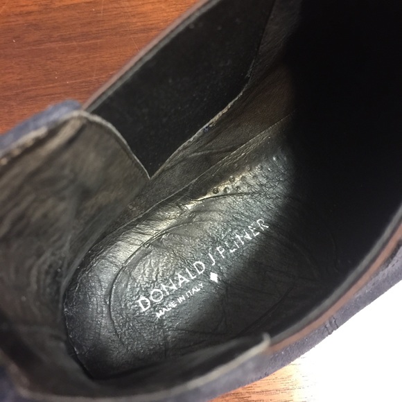 Donald j pliner men Sz 12 blue suede boots platon - Picture 8 of 8