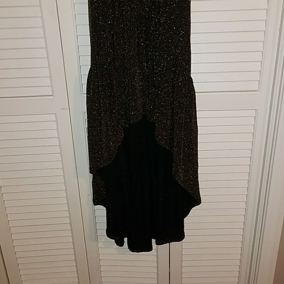 Shimmery gold black fishtail dress - Picture 7 of 7