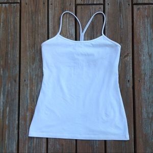 White Lululemon Exercise Tank