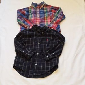 Two Polo button down shirts.