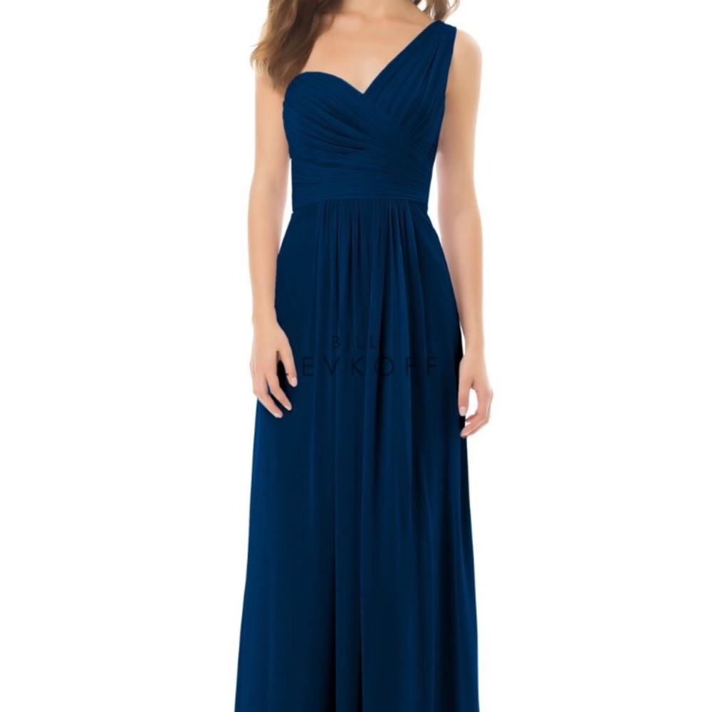 Bill Levkoff bridesmaid dress in Navy